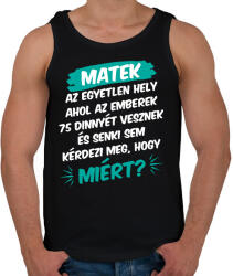 printfashion 75 dinnye - Férfi atléta - Fekete (15620594)