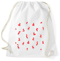 printfashion Winter foxes pattern woman - Sportzsák, Tornazsák - Fehér (242400)