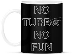 printfashion No Turbo No Fun - Bögre - Fekete (2249486)