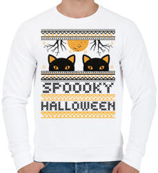 printfashion SPOOKY HALLOWEEN - Férfi pulóver - Fehér (9625079)