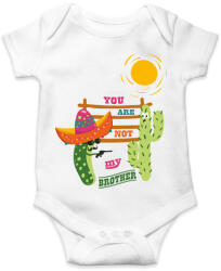 printfashion Nem vagy a testvérem! - Baba Body - Fehér (1329534)