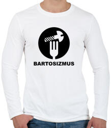printfashion Bartosizmus - fekete - Férfi hosszú ujjú póló - Fehér (256684)