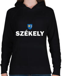 printfashion Székely - Női kapucnis pulóver - Fekete (14117522)