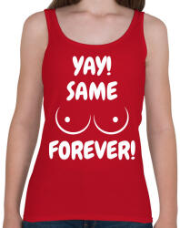 printfashion Örökké együtt! - Női atléta - Cseresznyepiros (2618311)