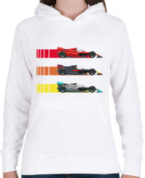 printfashion Forma 1 - Női kapucnis pulóver - Fehér (13968465)