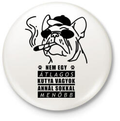 printfashion Menő kutya - Kitűző, hűtőmágnes - Fehér (3082287)