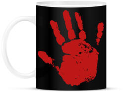 printfashion Véres kéz - Bögre - Fekete (5538256)