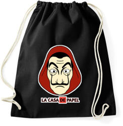 printfashion LA CASA DE PAPEL - Sportzsák, Tornazsák - Fekete (4898331)