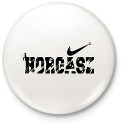 printfashion Horgász logó - Kitűző, hűtőmágnes - Fehér (5978099)