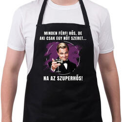 printfashion Minden férfi hős - Kötény - Fekete (5183382)