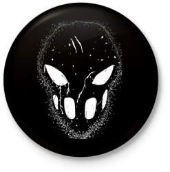 printfashion splatterhouse_white - Kitűző, hűtőmágnes - Fekete (16242521)