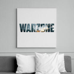 printfashion Warzone Logo - Vászonkép - Fehér (6631983)