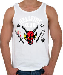 printfashion Hellfire Club - Férfi atléta - Fehér (7450607)