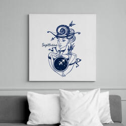 printfashion nyilas - Vászonkép - Fehér (14170813)