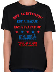 printfashion Vasas - Gyerek póló - Fekete (2817517)