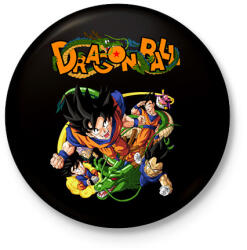 printfashion Dragonball - Kitűző, hűtőmágnes - Fekete (10754180)