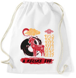 printfashion A kecske éve - Sportzsák, Tornazsák - Fehér (7614619)