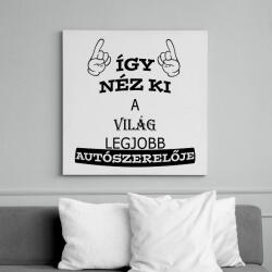 printfashion Legjobb autószerelő - Vászonkép - Fehér (6628106)