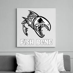 printfashion fish bone - Vászonkép - Fehér (6639754)