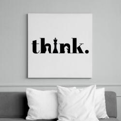 printfashion think. - Vászonkép - Fehér (7455538)