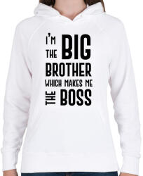 printfashion Big brother boss - Női kapucnis pulóver - Fehér (7011628)