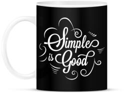 printfashion Simple is good. - Bögre - Fekete (793005)
