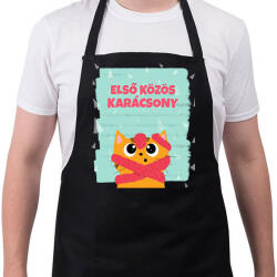 printfashion Első közös karácsony - Kötény - Fekete (10418094)