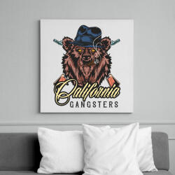 printfashion Medve 06 - California Gangsters - Vászonkép - Fehér (6636673)