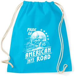 printfashion Amerika büszkesége - Sportzsák, Tornazsák - Surf blue (142257)