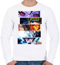 printfashion NARUTO montage - Férfi pulóver - Fehér (4837949)