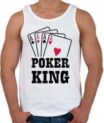 printfashion Póker király - Férfi atléta - Fehér (1304090)