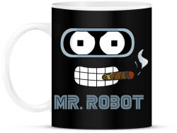 printfashion Mr. Robot - Bögre - Fekete (1960117)