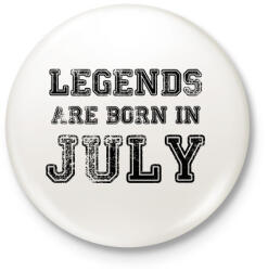 printfashion Legend are born in. - Kitűző, hűtőmágnes - Fehér (3075037)