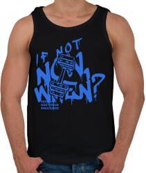 printfashion If Not Now When? - Férfi atléta - Fekete (16824954)