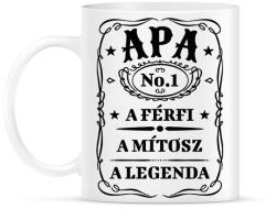 printfashion Apa - fekete - Bögre - Fehér (13600229)