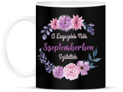 printfashion A legszebb nők szeptemberben születtek - Bögre - Fekete (2882479)