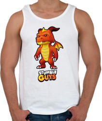 printfashion Stumble Guys - Inferno Dragon - Férfi atléta - Fehér (16082588)