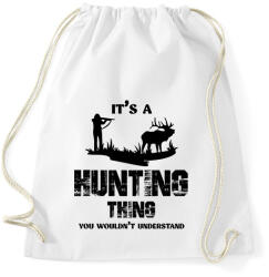 printfashion Hunting thing - Sportzsák, Tornazsák - Fehér (7495655)