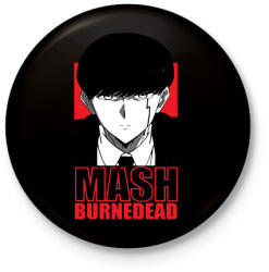 printfashion Mashle Mash Burnedead - Kitűző, hűtőmágnes - Fekete (16586676)