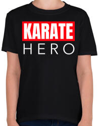 printfashion KARATE HERO - Gyerek póló - Fekete (9450320)