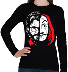 printfashion El Professor - Női hosszú ujjú póló - Fekete (3174933)