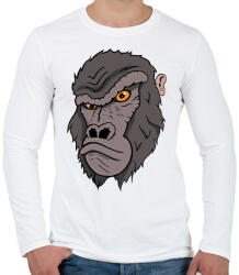printfashion Bruti a gorilla - Férfi hosszú ujjú póló - Fehér (14801359)