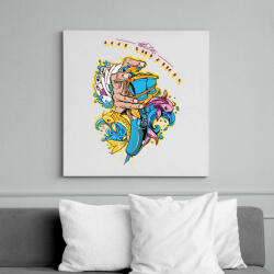 printfashion Jó rezgések - Vászonkép - Fehér (6620856)