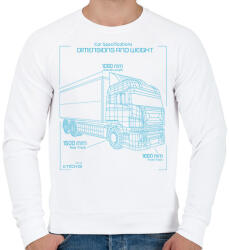printfashion Kamion - Férfi pulóver - Fehér (12082837)