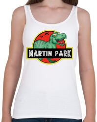 printfashion Jurassic Park - Névvel - Női atléta - Fehér (7262081)