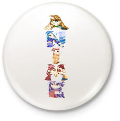printfashion Anime - Kitűző, hűtőmágnes - Fehér (5858387)