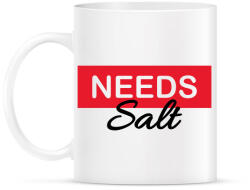 printfashion Needs salt - Bögre - Fehér (7552972)