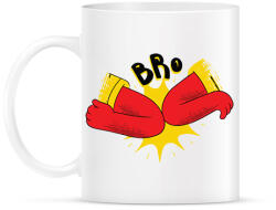 printfashion Új köszönés Bro - Bögre - Fehér (2397855)