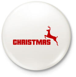 printfashion CHRISTMAS - Kitűző, hűtőmágnes - Fehér (10142904)