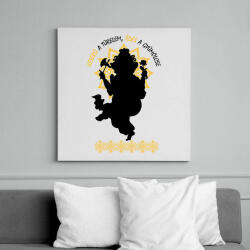 printfashion Keserű a türelem - Vászonkép - Fehér (7634906)